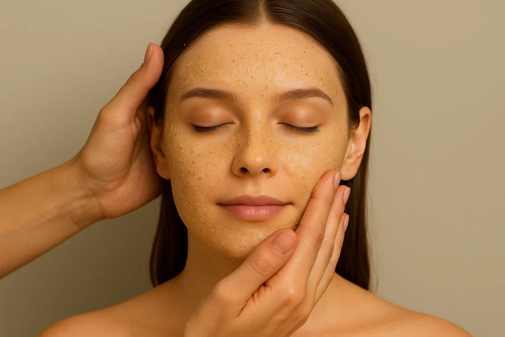 Gentle Herbal Buffing Scene